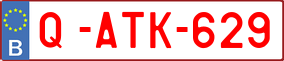 Trailer License Plate